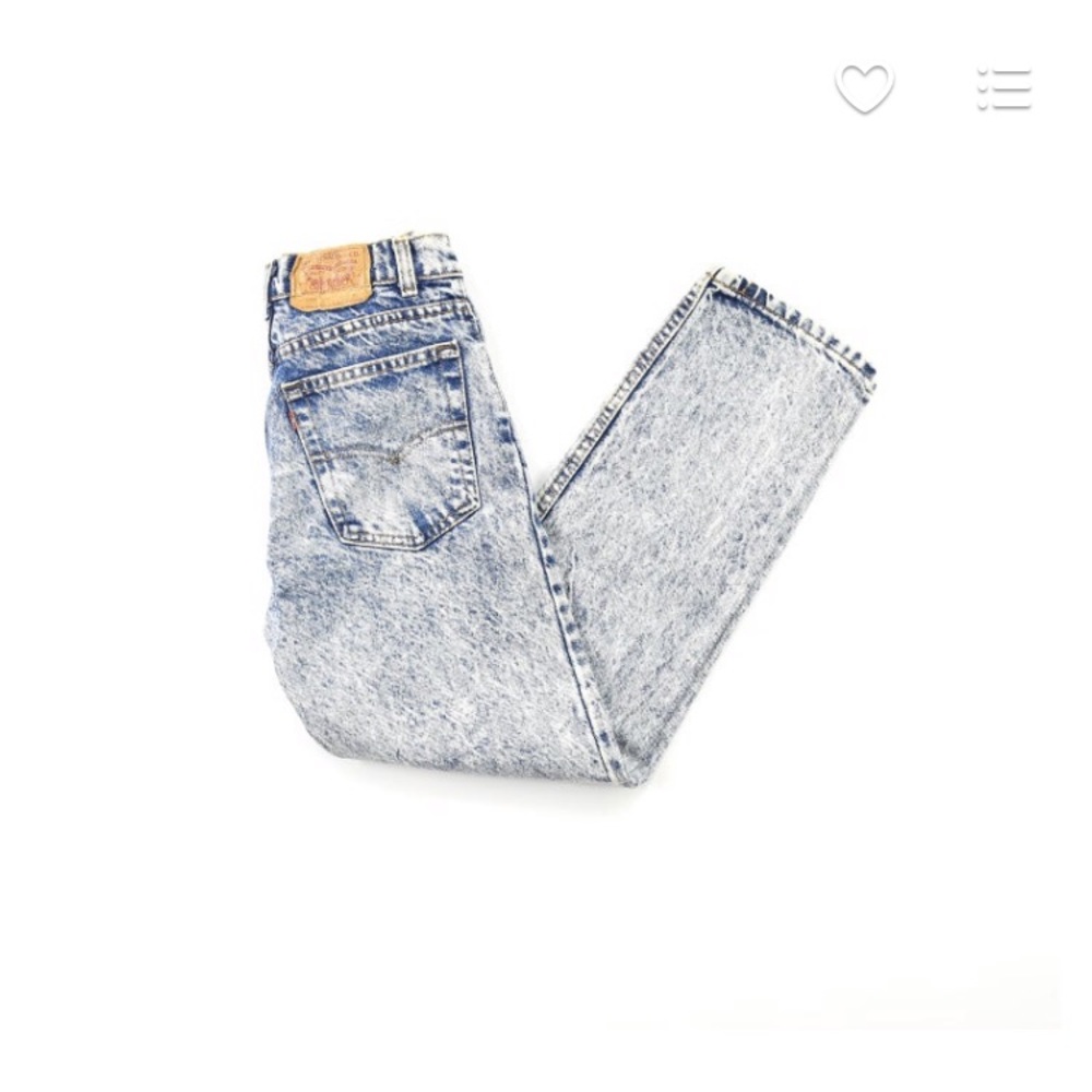 Vintage high waist acid wash Levi’s the REAL DEAL